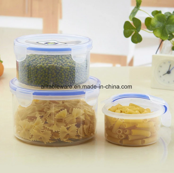 Hot Plastic Round Food Container Lunch Box Keep Fresh Storage Factory Supply