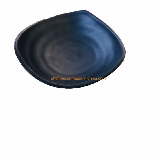 Muestra gratis Venta al por mayor Restaurante moderno Plato de cena de melamina de plástico redondo mate poco profundo duradero