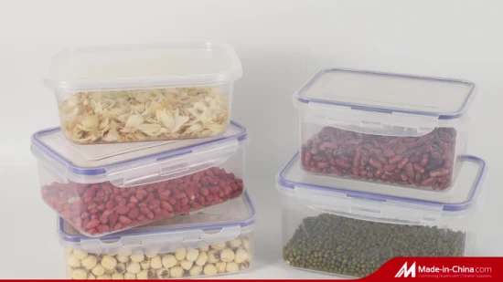 Caja de plástico acrílico para conservación de alimentos, caja de acondicionamiento de alimentos para frutas
